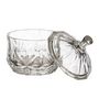 Voir la diapositive 2 : Paris Prix Bonbonnière en Verre  Ciselée  11cm Transparent