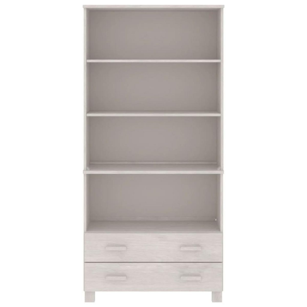 VIDAXL Buffet HAMAR Bois massif de pin Blanc