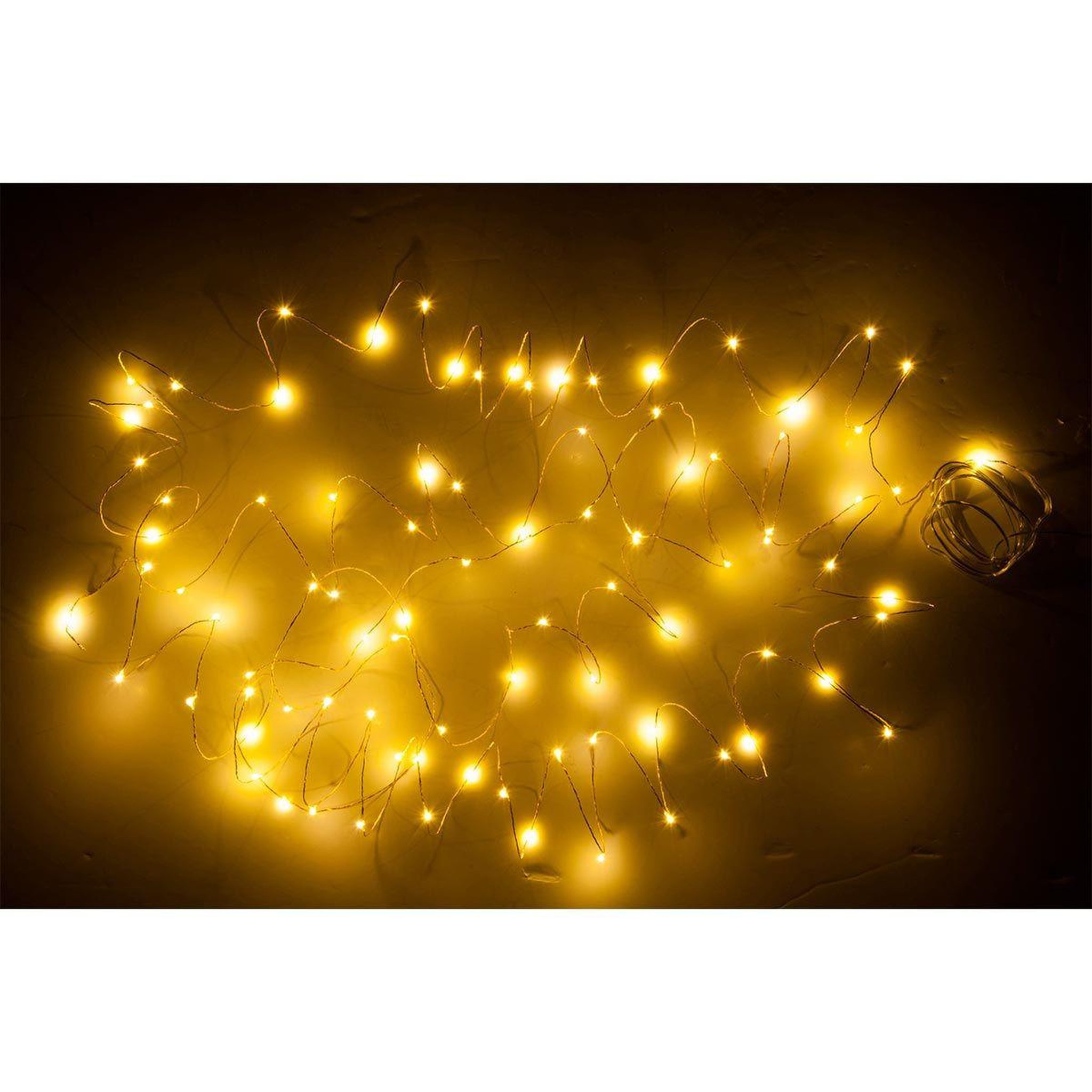 Voir la diapositive 3 : J-LINE Guirlande lumineuse led  90 leds  9m or