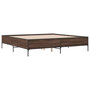 Voir la diapositive 3 : VIDAXL Cadre de lit sans matelas chene marron 180x200 cm