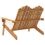 Voir la diapositive 5 : VIDAXL Banc de jardin Adirondack et coussins 126 cm bois massif acacia
