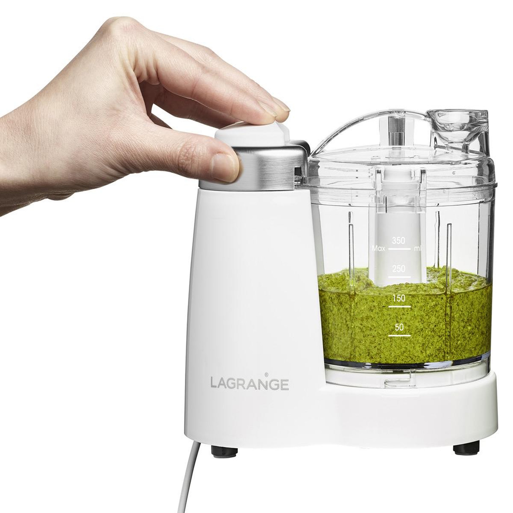 Voir la diapositive 2 : LAGRANGE Mini-hachoir 0.35l 120w blanc - 629001