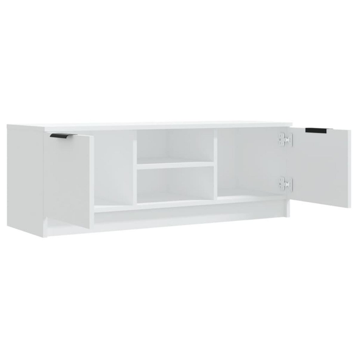 VIDAXL Meuble TV Blanc 102x35x36,5 cm Bois d'ingenierie