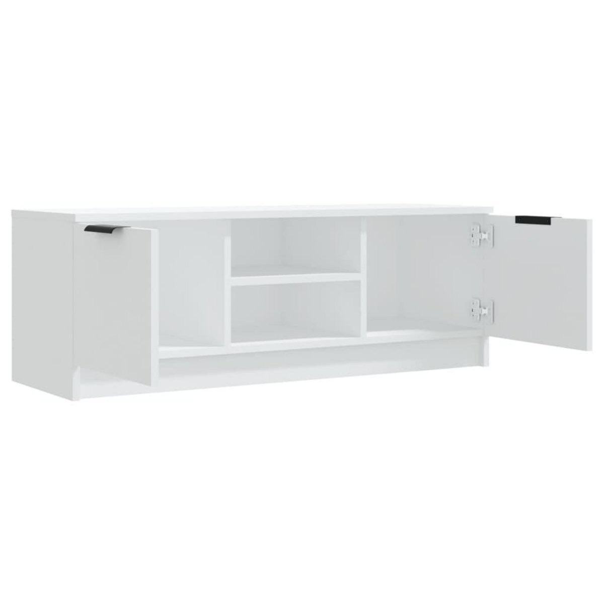 VIDAXL Meuble TV Blanc 102x35x36,5 cm Bois d'ingenierie