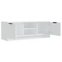 Voir la diapositive 4 : VIDAXL Meuble TV Blanc 102x35x36,5 cm Bois d'ingenierie