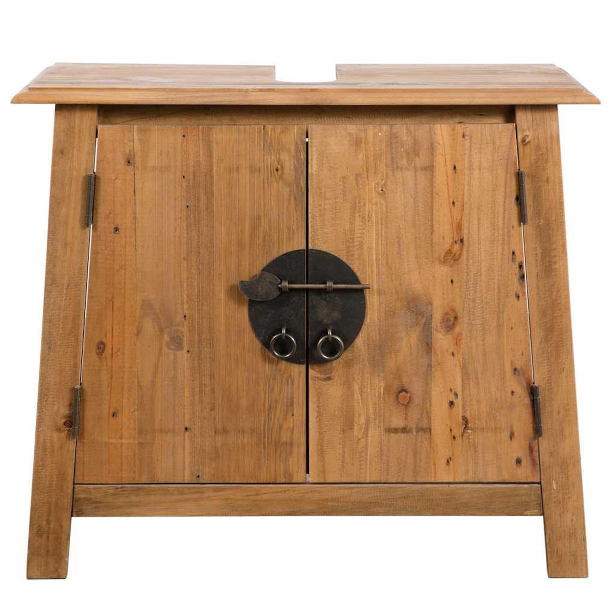 Voir la diapositive 2 : VIDAXL Meuble-lavabo de salle de bains pin massif 70x32x63 cm