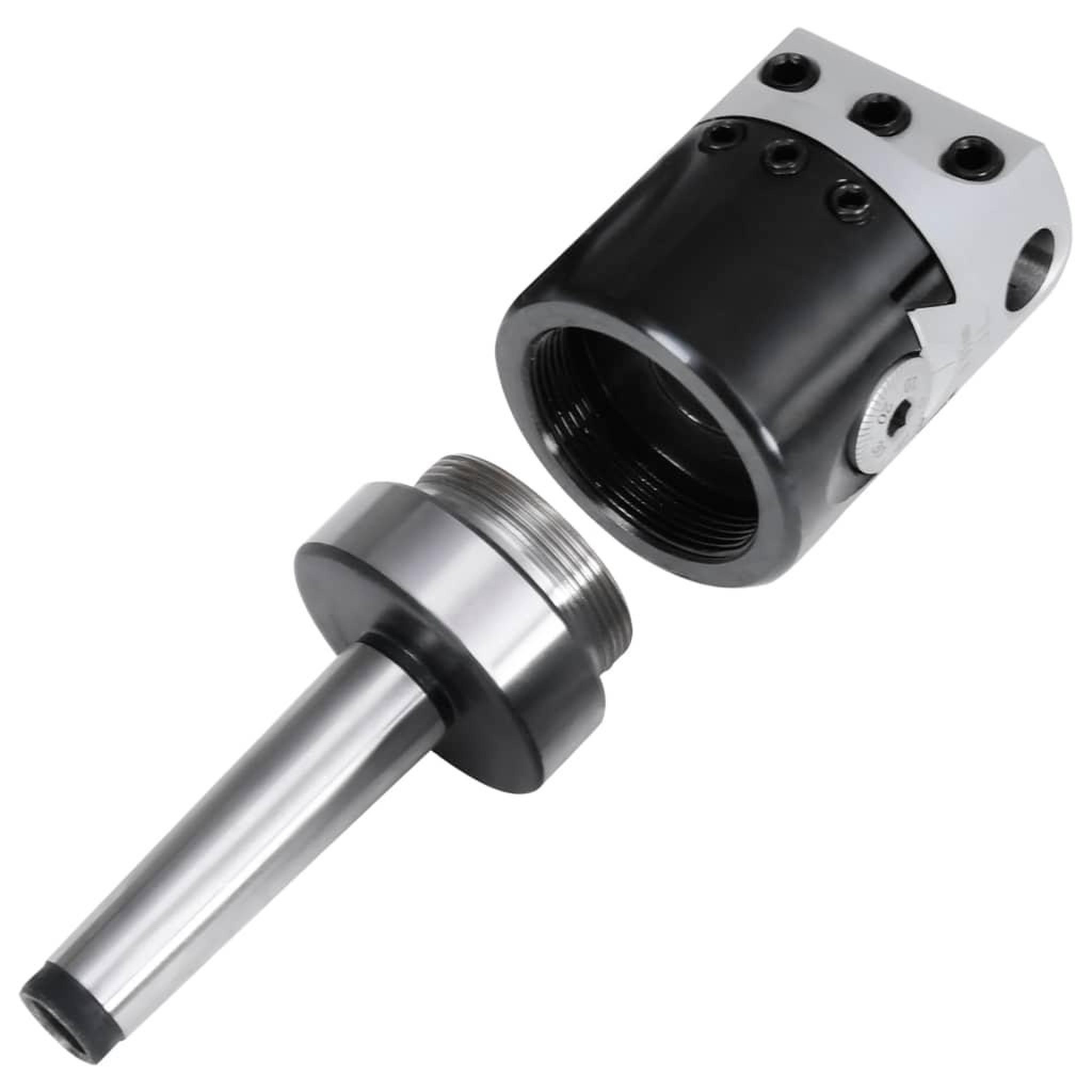 Voir la diapositive 3 : VIDAXL Tete d'alesage 50 mm et tige de perçage MT2 de fraisage a tour