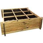 Habitat et Jardin Carré potager en bois  Iris  - 90 x 90 x 28 cm