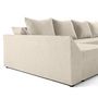 Voir la diapositive 5 : BEST MOBILIER Mike - canapé panoramique en u - 7 places - convertible avec coffre - en velours côtelé