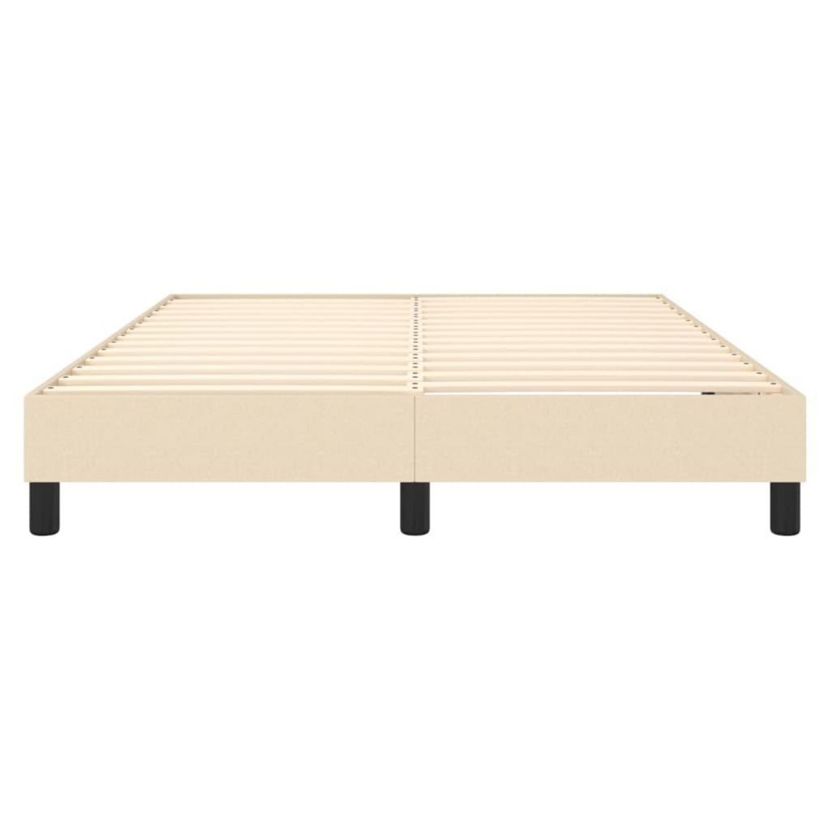VIDAXL Cadre de lit sans matelas creme 140x200 cm tissu