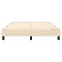 Voir la diapositive 5 : VIDAXL Cadre de lit sans matelas creme 140x200 cm tissu