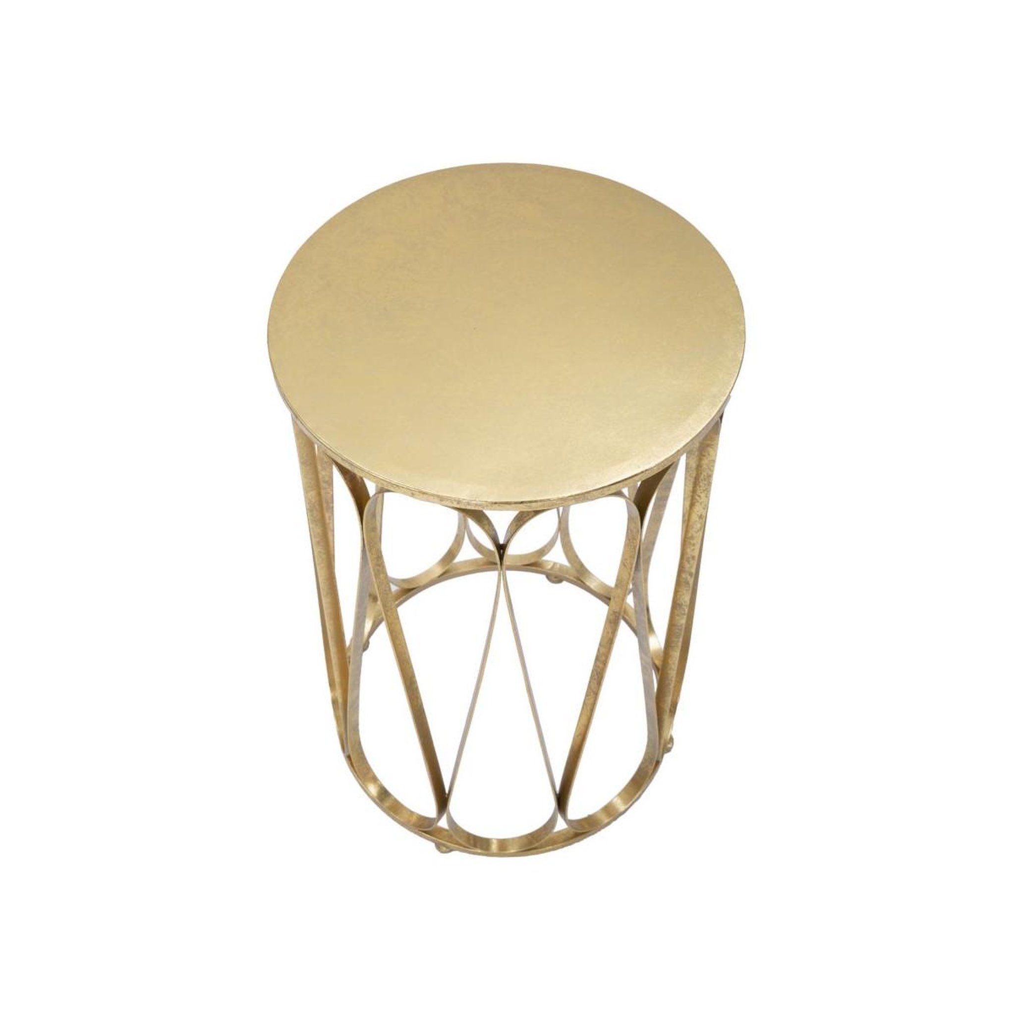 Voir la diapositive 2 : Paris Prix Table d'Appoint Design  Venice  58cm Or