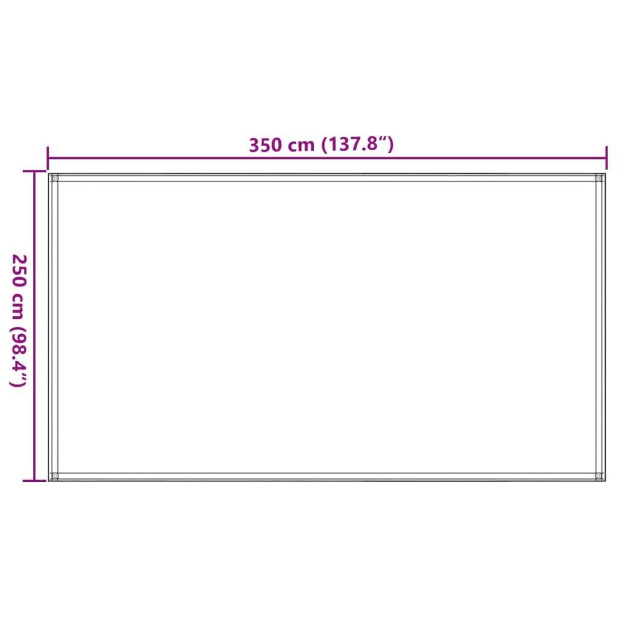 VIDAXL Tapis de tente 250x350 cm Taupe