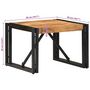 Voir la diapositive 6 : VIDAXL Table basse 50x50x35 cm bois massif d'acacia