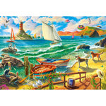 Castorland Puzzle 1000 pièces : Week-end à la Mer
