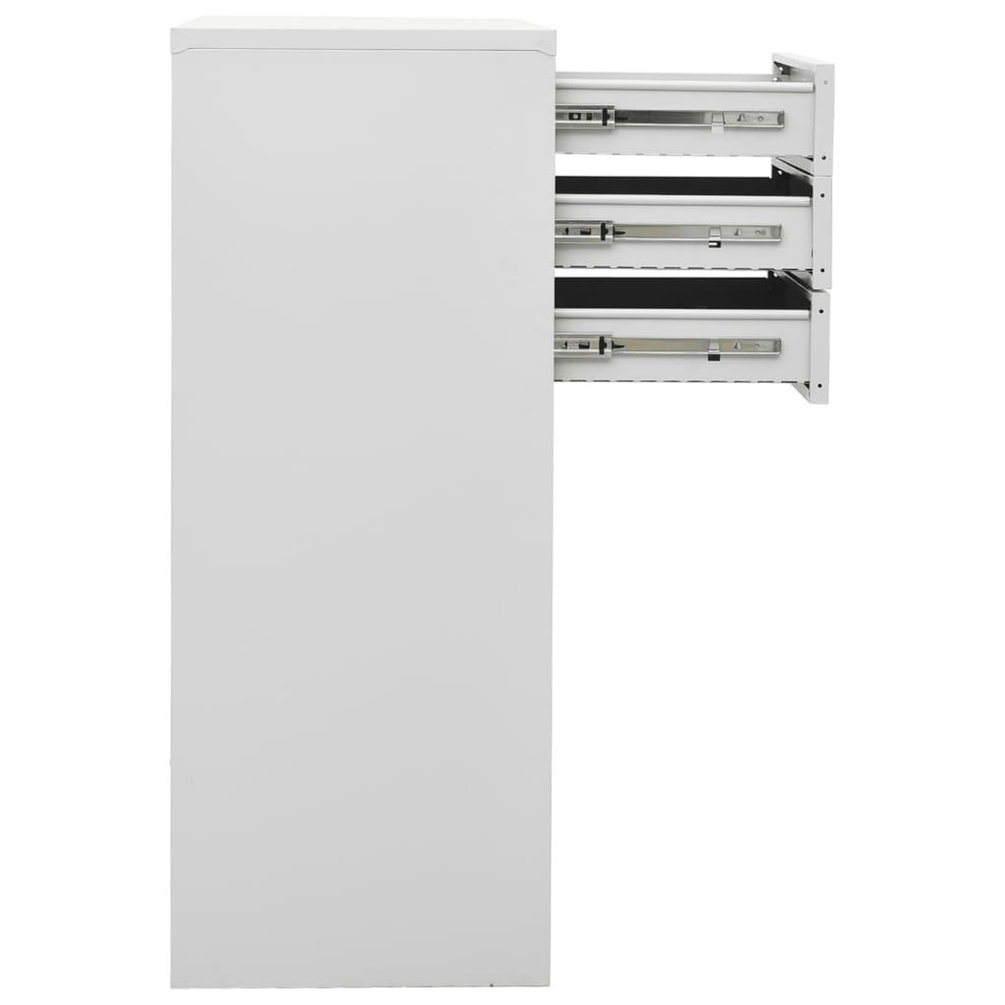 Voir la diapositive 4 : VIDAXL Armoire de bureau Gris clair 90x40x102 cm Acier