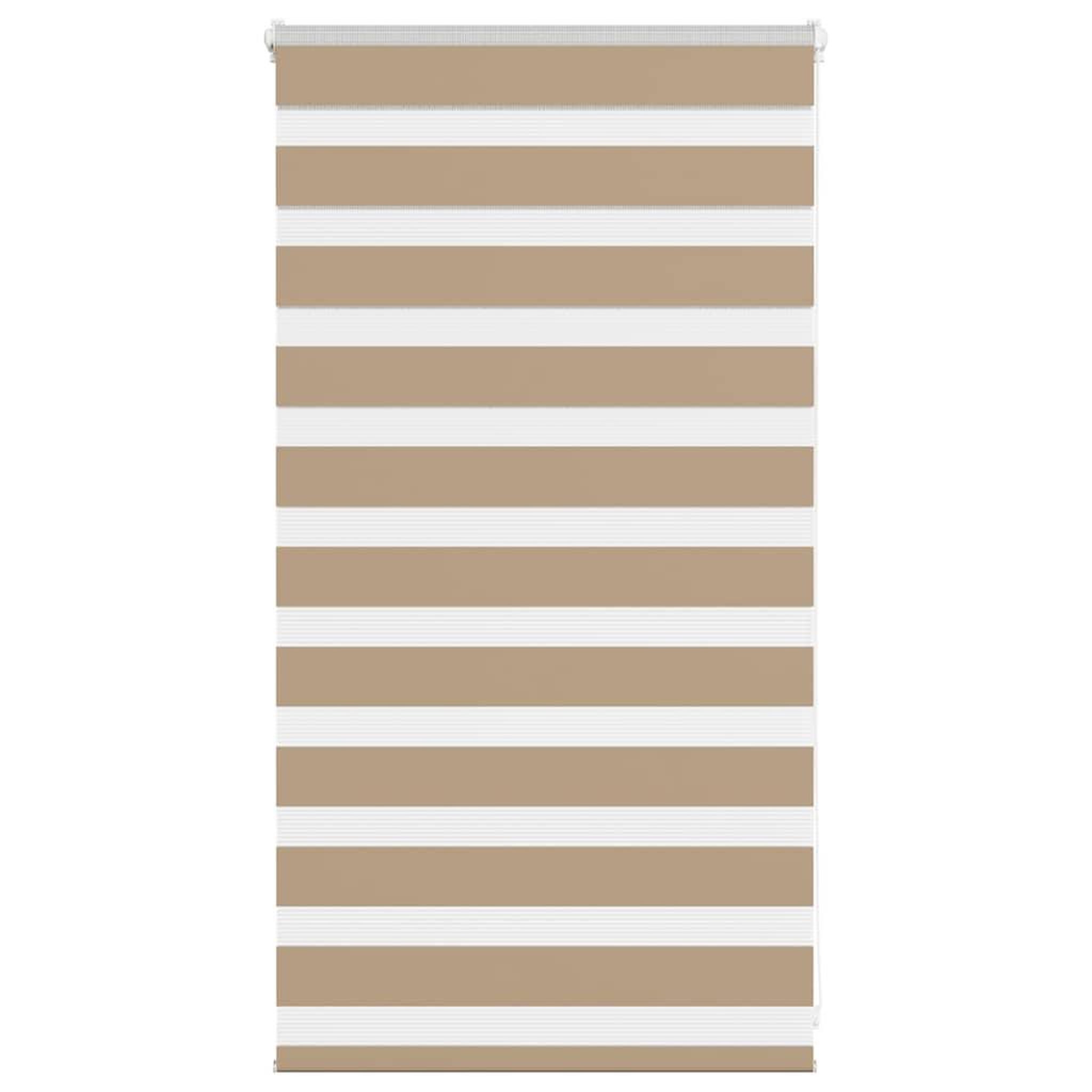 VIDAXL Store zebre marron sable largeur du tissu 65,9 cm polyester
