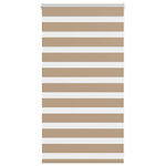 VIDAXL Store zebre marron sable largeur du tissu 65,9 cm polyester