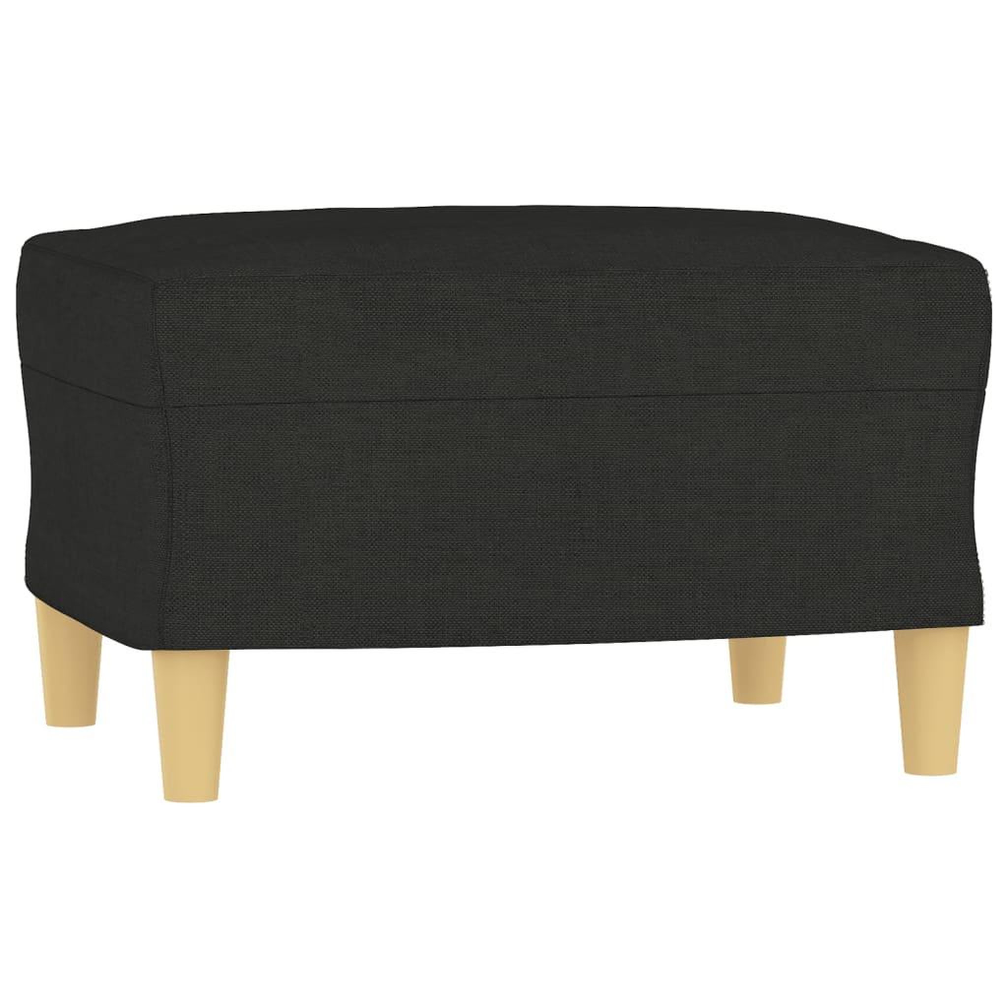 Voir la diapositive 5 : VIDAXL Fauteuil avec repose-pied Noir 60 cm Tissu