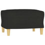 Voir la diapositive 5 : VIDAXL Fauteuil avec repose-pied Noir 60 cm Tissu
