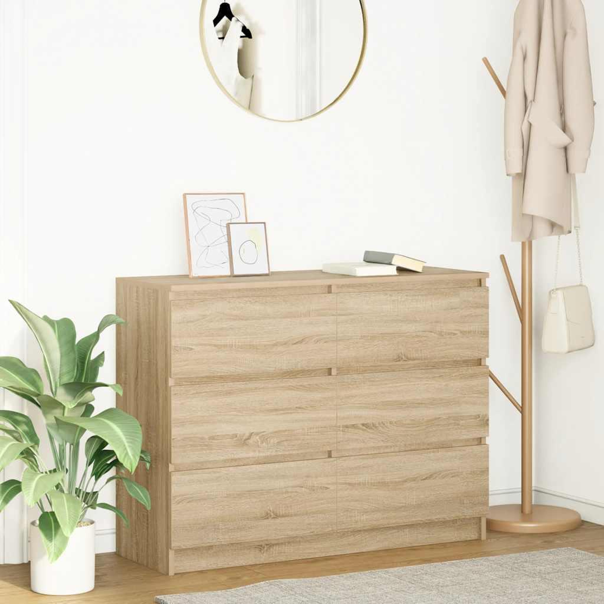 VIDAXL Buffet chene sonoma 100x35x76 cm bois d'ingenierie