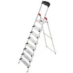 HAILO Escabeau 8 marches larges 3m45 en aluminium - PROFISTEP XXL