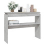 Voir la diapositive 3 : VIDAXL Table console gris beton 102x30x80 cm bois d'ingenierie