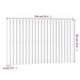 Voir la diapositive 6 : VIDAXL Tete de lit murale Gris 140x3x90 cm Bois massif de pin