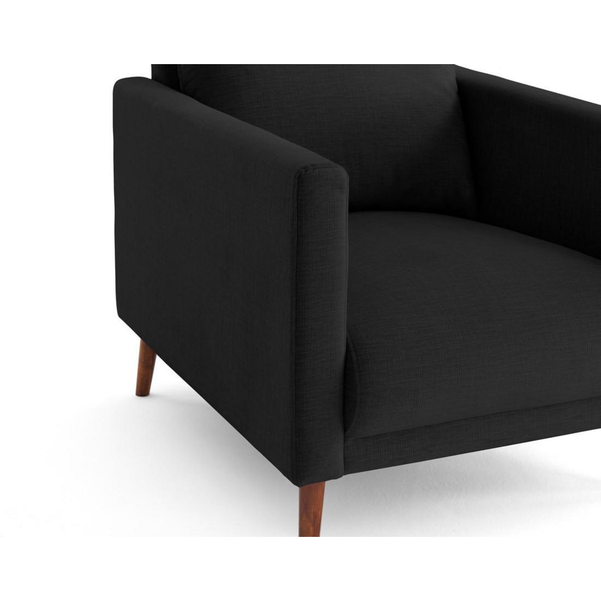 LISA DESIGN Ostrava - fauteuil en velours pieds en bois