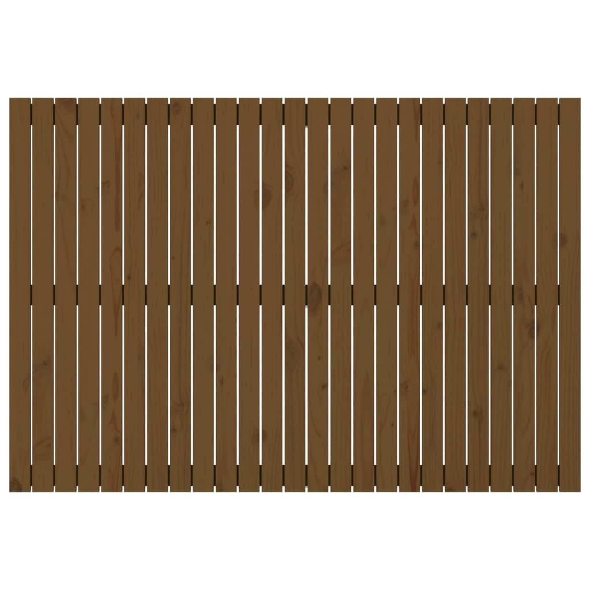 Voir la diapositive 4 : VIDAXL Tete de lit murale Marron miel 159,5x3x110cm Bois massif de pin