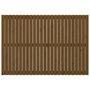 Voir la diapositive 4 : VIDAXL Tete de lit murale Marron miel 159,5x3x110cm Bois massif de pin