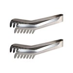 Fackelmann Ensemble de 2 Pinces à spaghettis, de cuisine en Acier inoxydable 19 cm Fackelmann