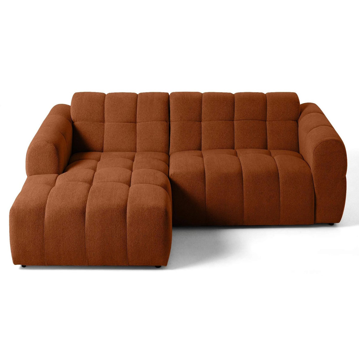 LISA DESIGN Ray - canapé d'angle gauche - 4 places - en tissu texturé