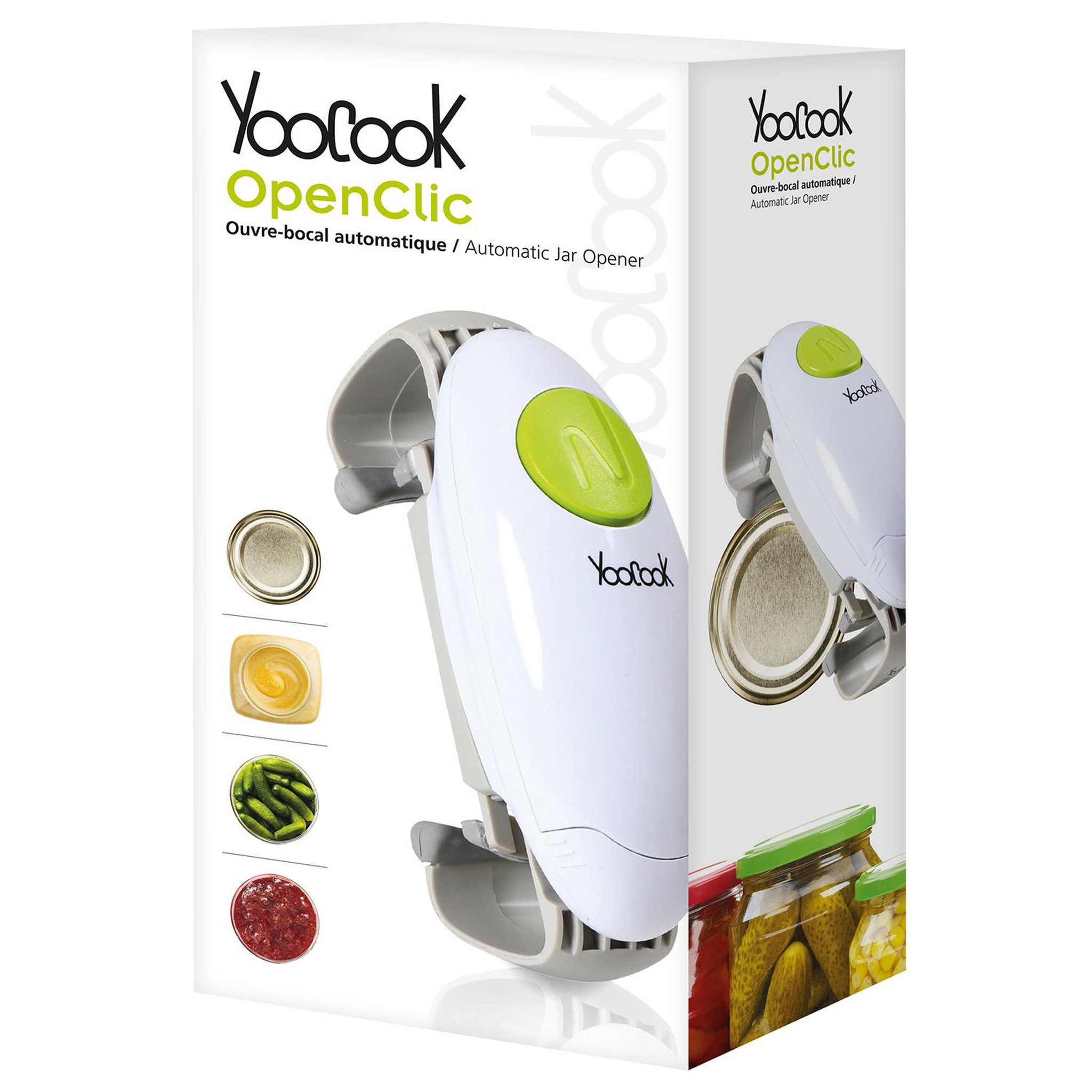 Voir la diapositive 3 : Yoocook Ouvre bocal électrique - YC19P002