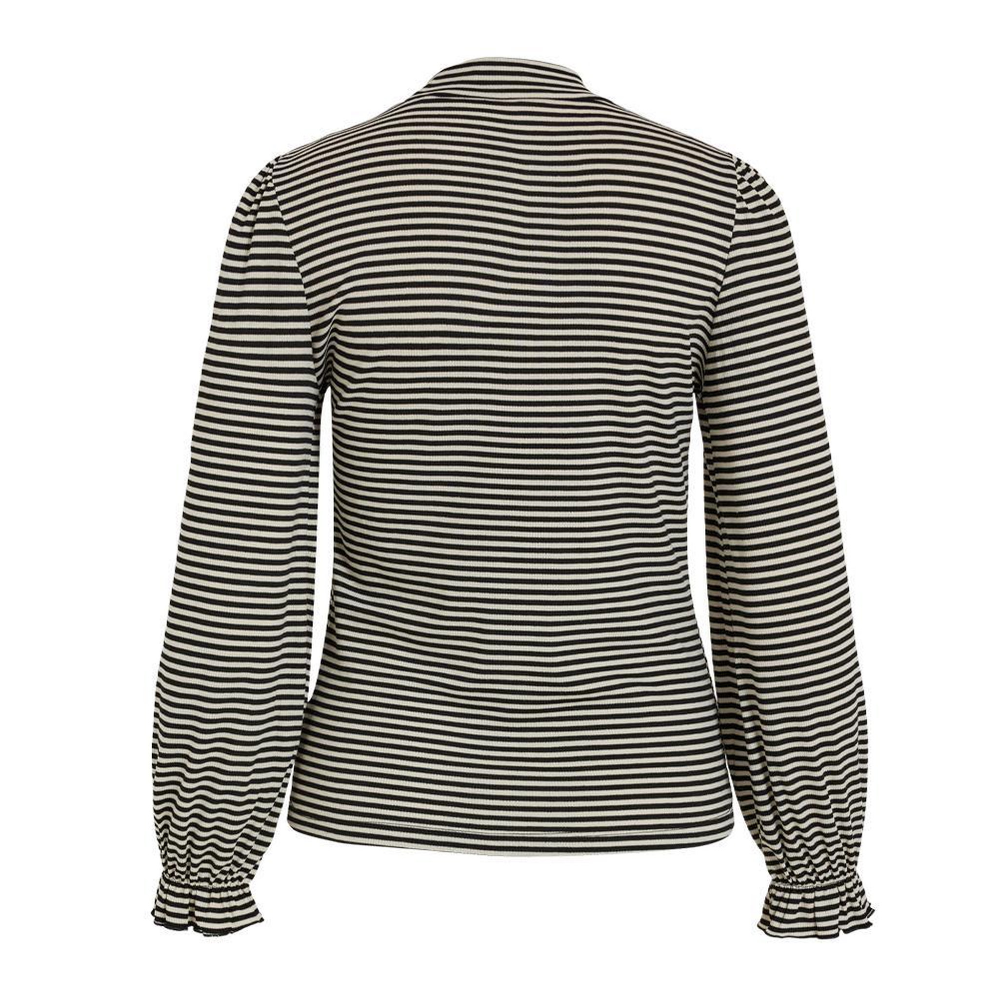 Voir la diapositive 2 : Vila Pull Noir/Blanc Femme Vila Visabia
