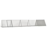 VIDAXL Cage pour lapin Gris 504,5x80,5x71 cm Acier galvanisé