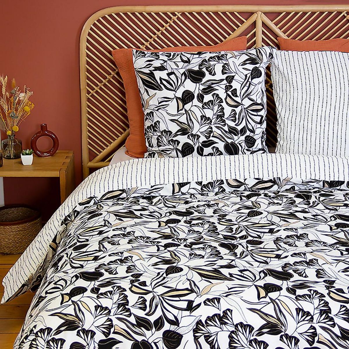 Home collection Parure de couette 100% microfibre, flore