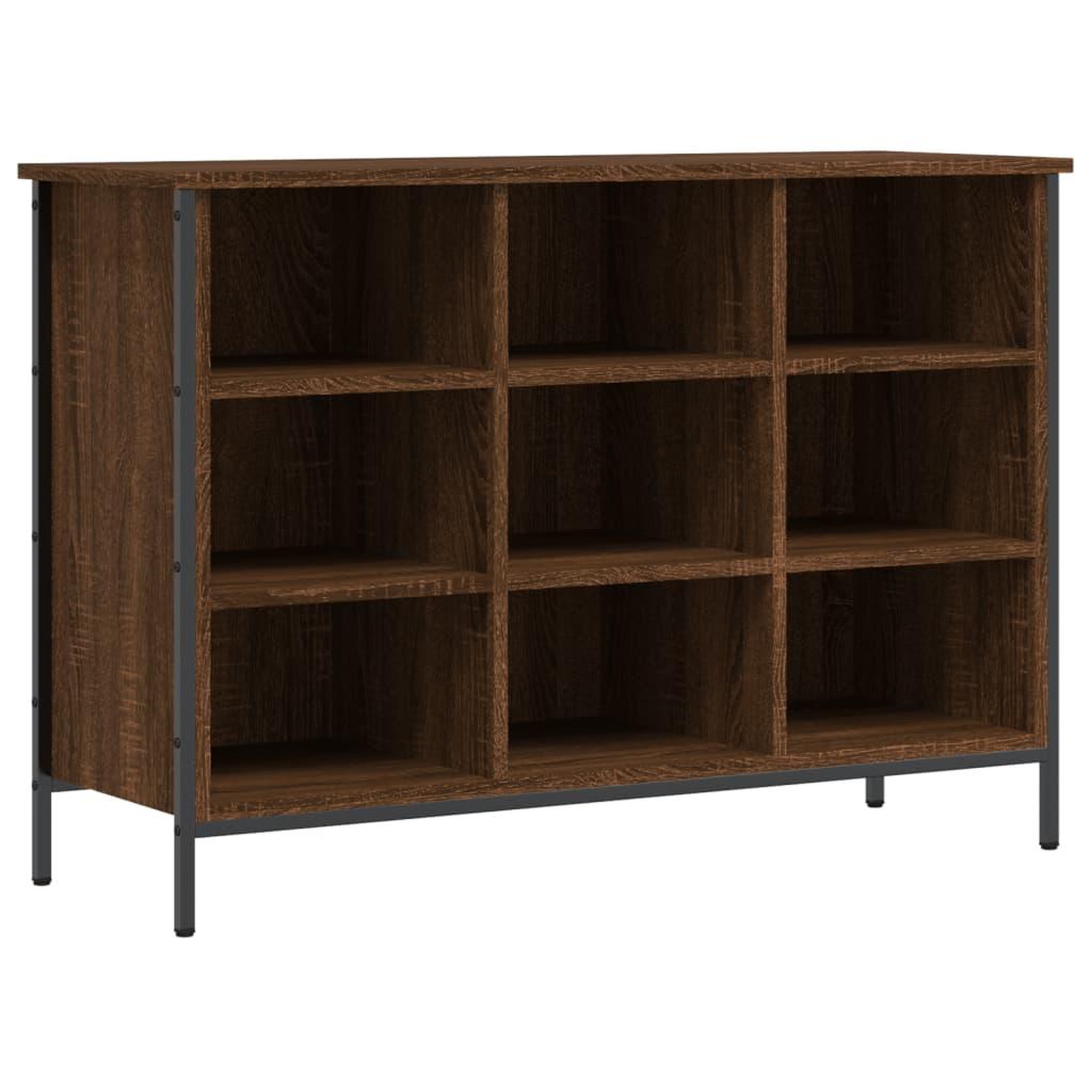 Voir la diapositive 2 : VIDAXL Armoire a chaussures chene marron 100x35x70cm bois d'ingenierie