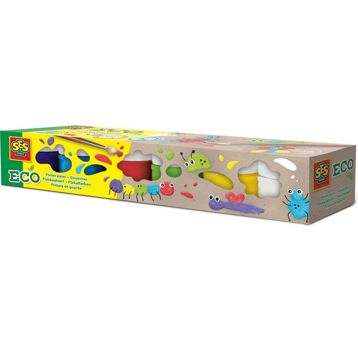 SES Creative ECO gouache : 6 pots de peinture