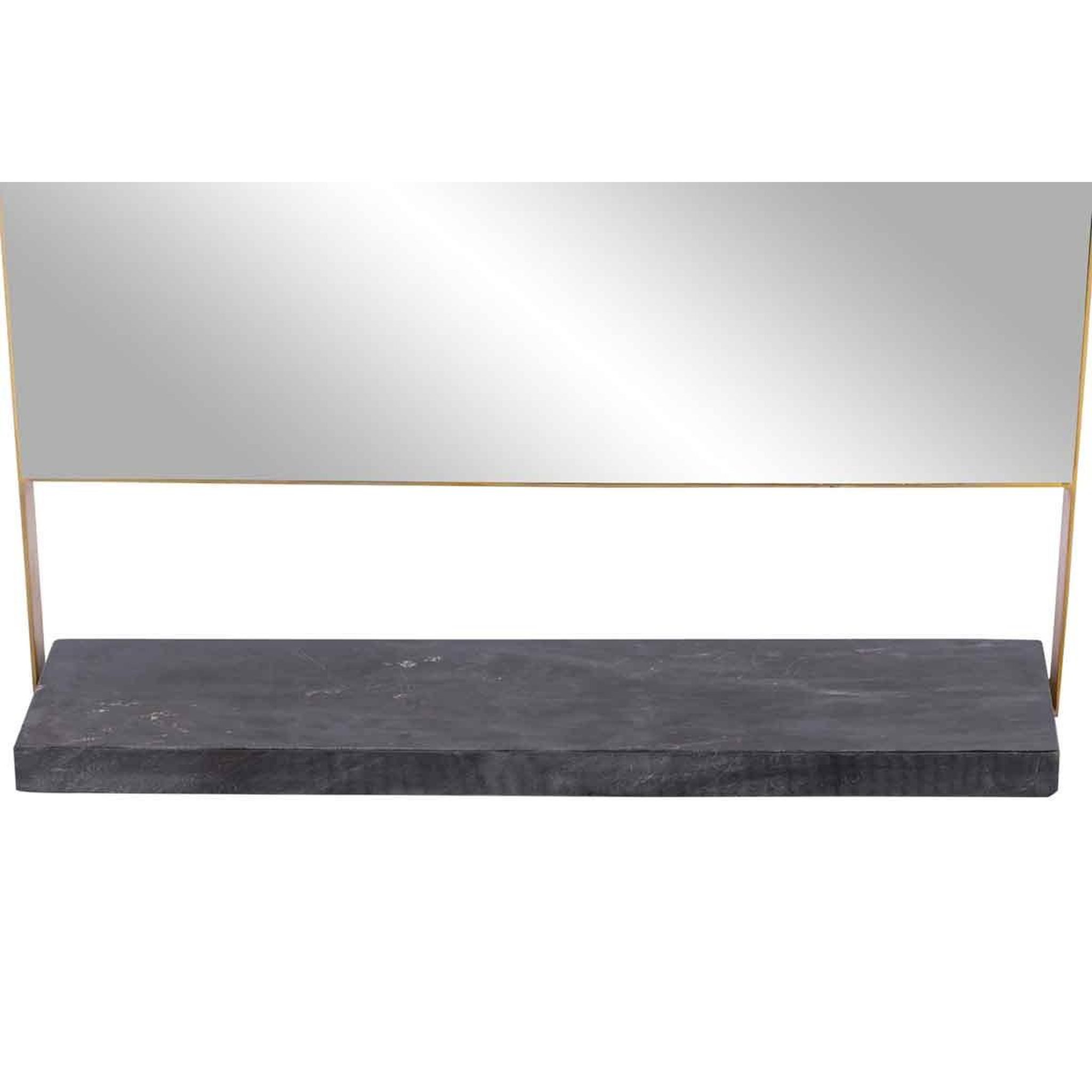 Voir la diapositive 2 : Paris Prix Miroir mural & étagère design  doha  69cm noir