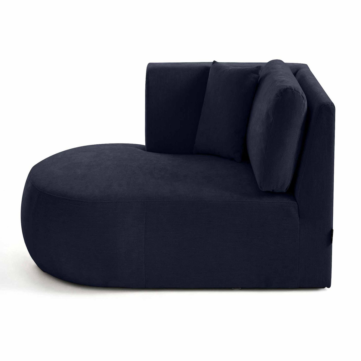 LISA DESIGN Santorini - module d'assise méridienne gauche - en tissu texturé