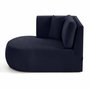 Voir la diapositive 1 : LISA DESIGN Santorini - module d'assise méridienne gauche - en tissu texturé