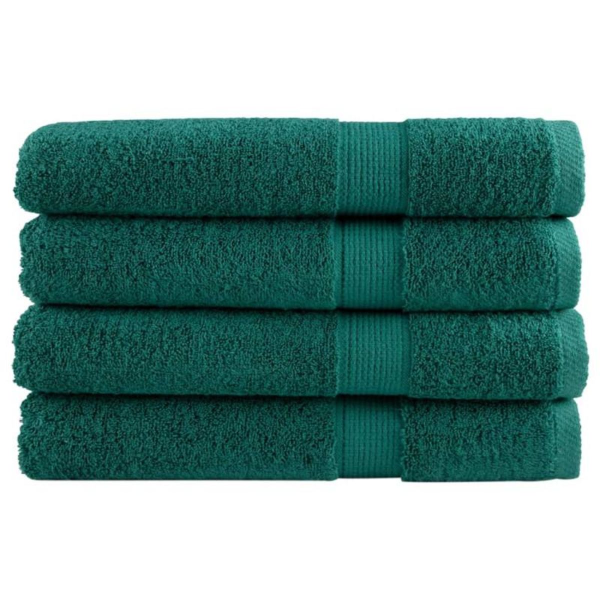 VIDAXL Serviettes de qualité supérieure SOLUND 4 pcs vert 600 g m²