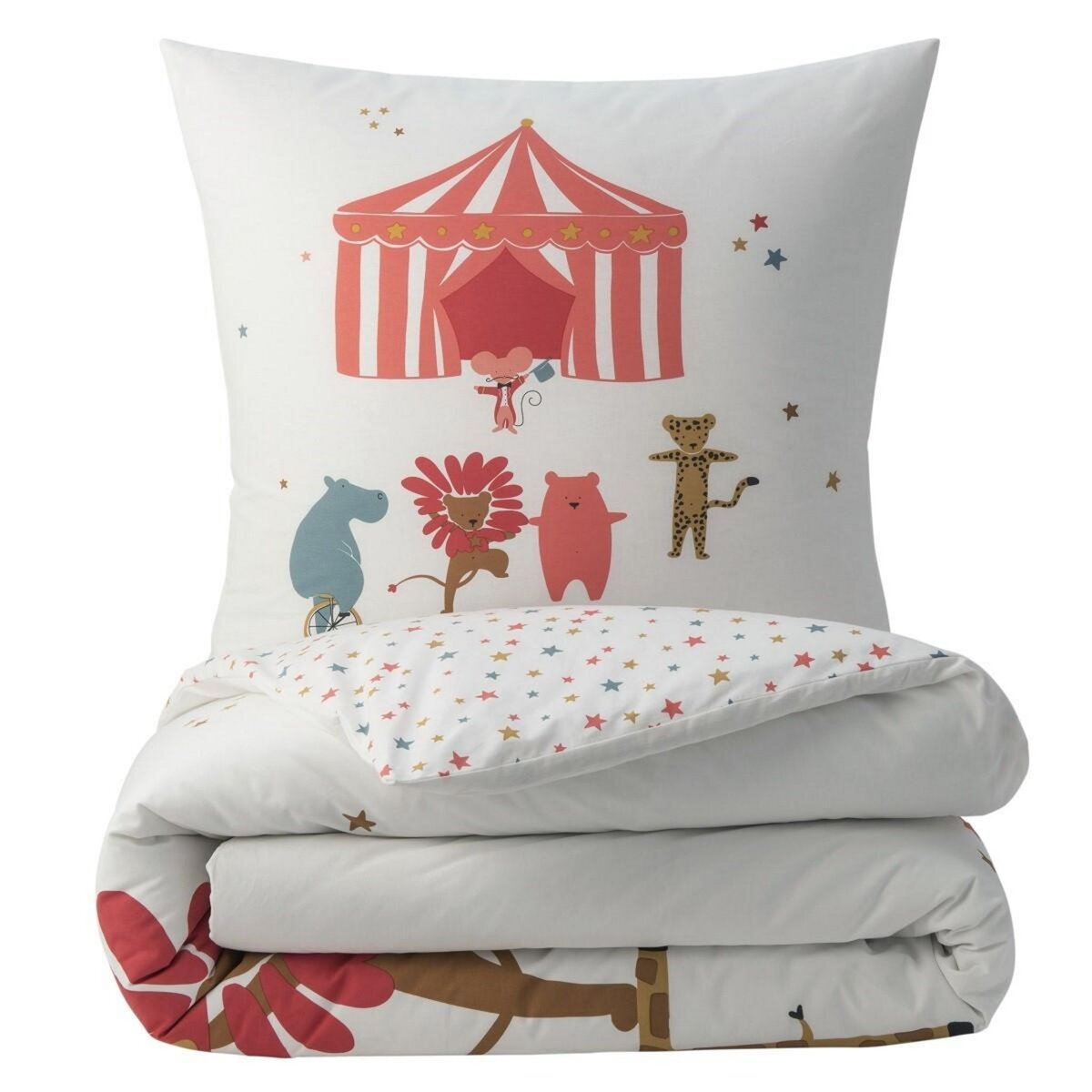 FUTURE HOME Parure de lit enfant animaux du cirque 140x200cm
