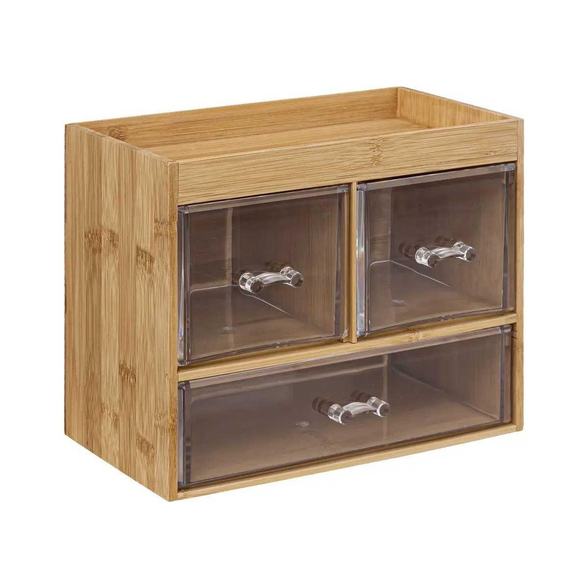 FIVE Boîte organiseur 3 tiroirs  selena  24cm naturel