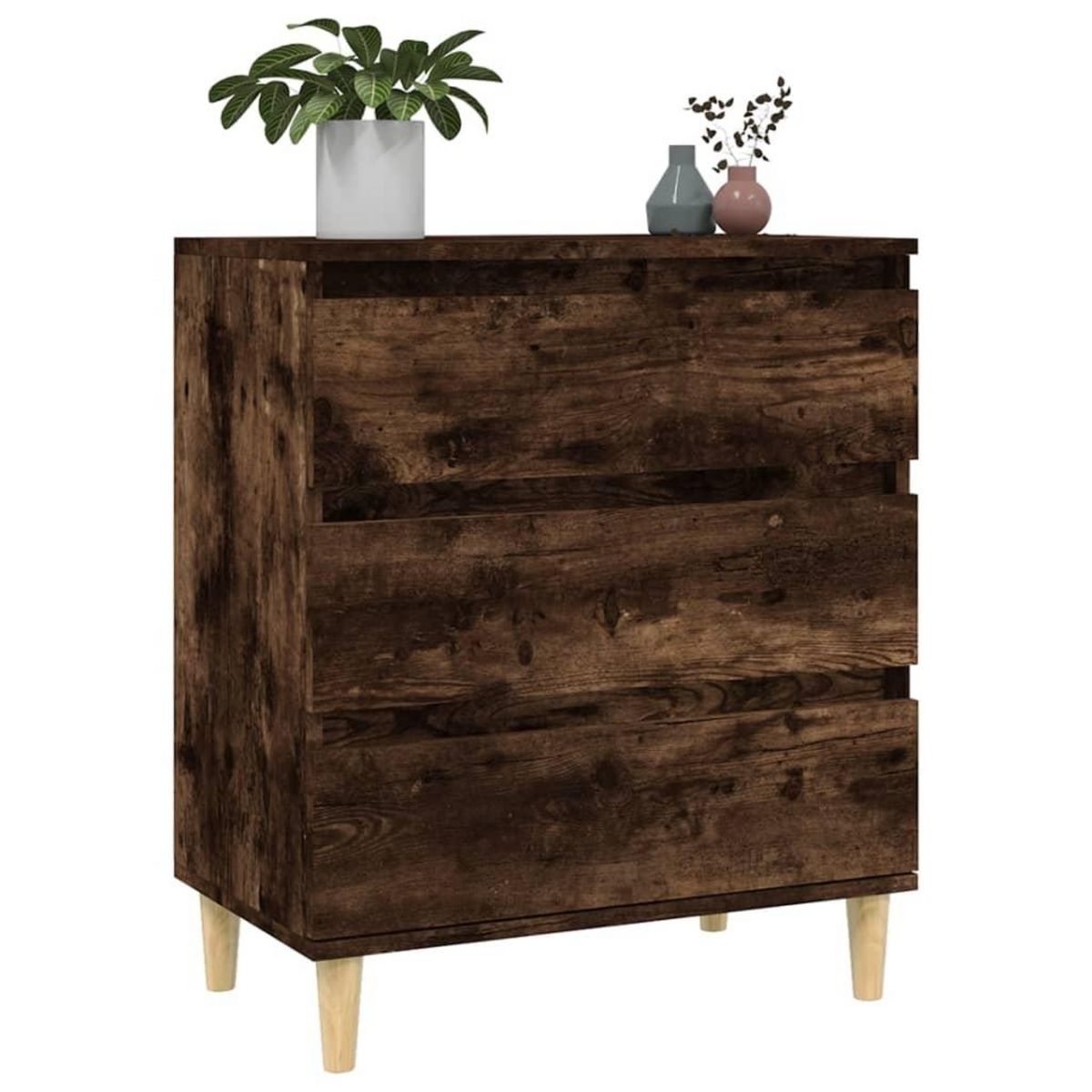 VIDAXL Buffet Chene fume 60x35x70 cm Bois d'ingenierie