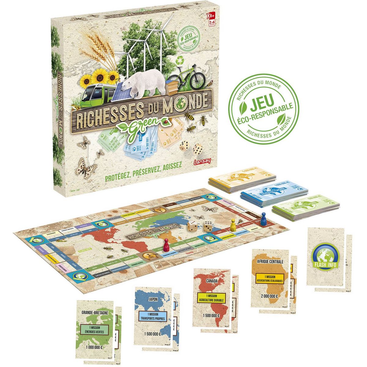 LANSAY Jeu - Richesses du monde Green 