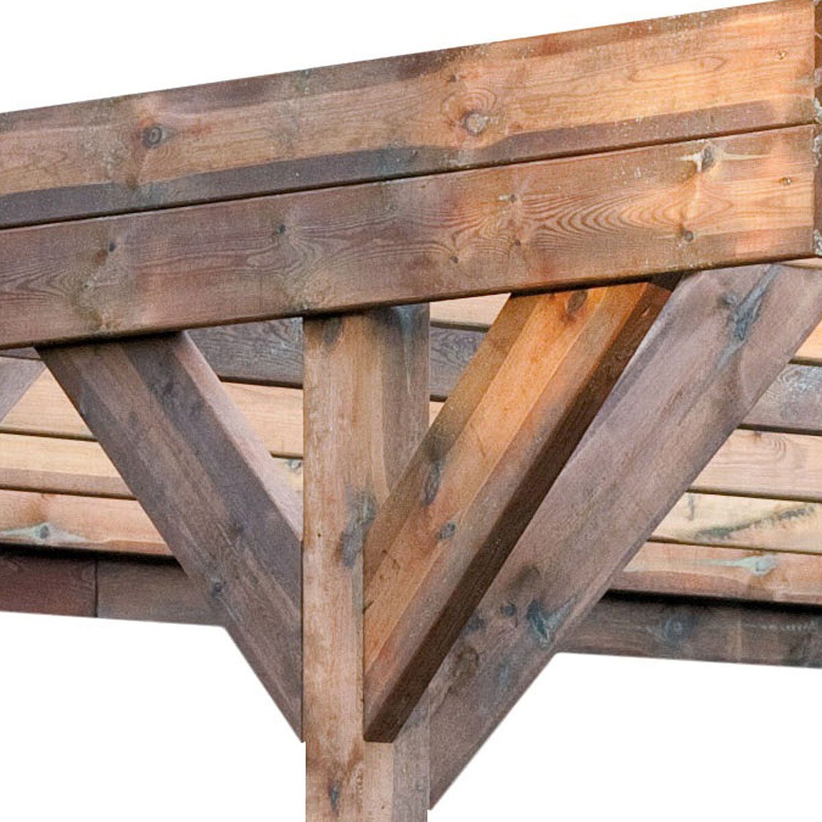 Forest Style Carport bois Bessoncourt / toit plat / 29,50 m²