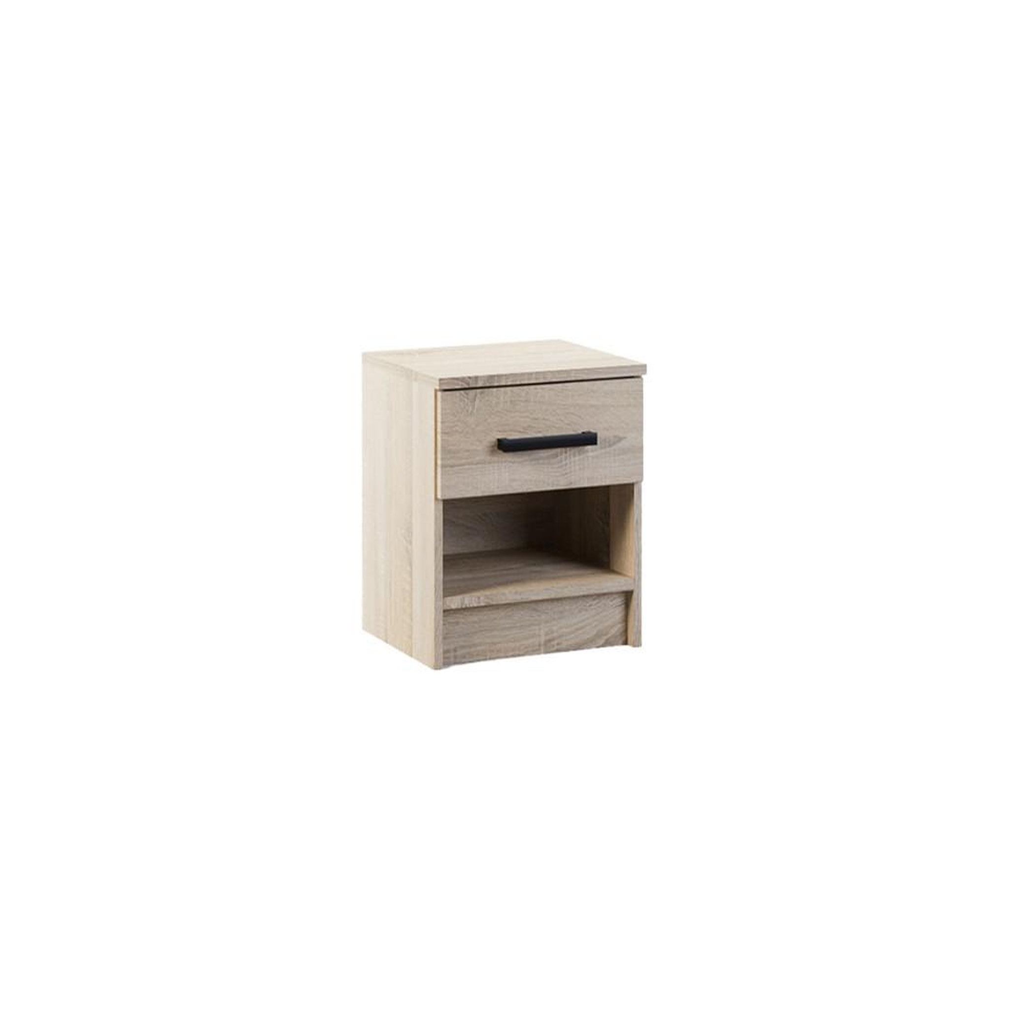 BEST MOBILIER Hayato - table de chevet - effet bois - 40 cm. Coloris disponibles : Marron