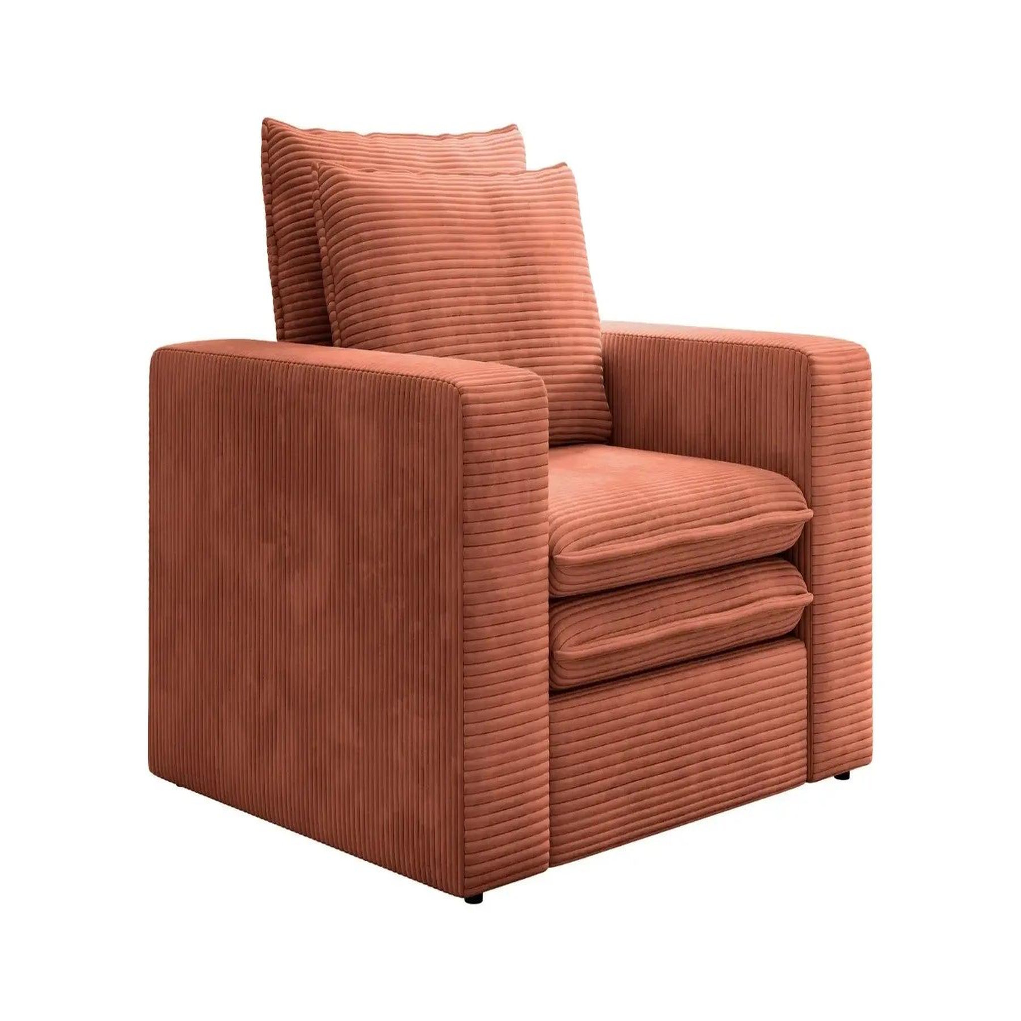 Voir la diapositive 6 : CASANOVA PARIS Oscar - fauteuil en velours côtelé